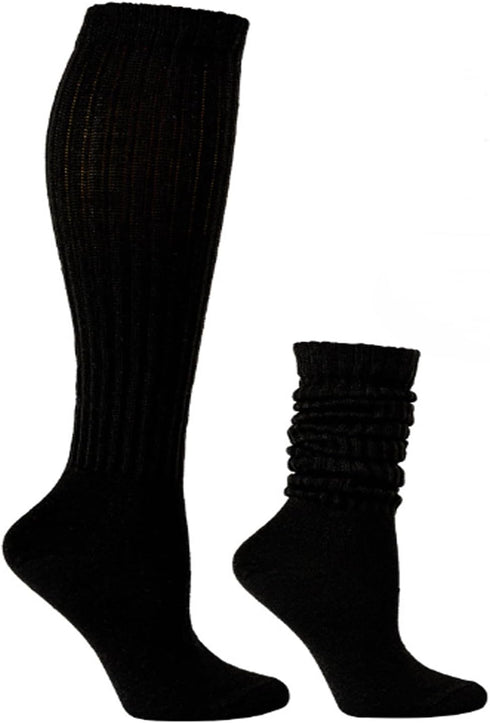 Galsang Women's Vintage Knit Cotton Slouch Boot Socks Casual Crew Socks,Thick Knit Wool Socks Gift Socks,Size 5-10,#B65...