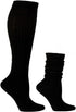 Galsang Women's Vintage Knit Cotton Slouch Boot Socks Casual Crew Socks,Thick Knit Wool Socks Gift Socks,Size 5-10,#B65...