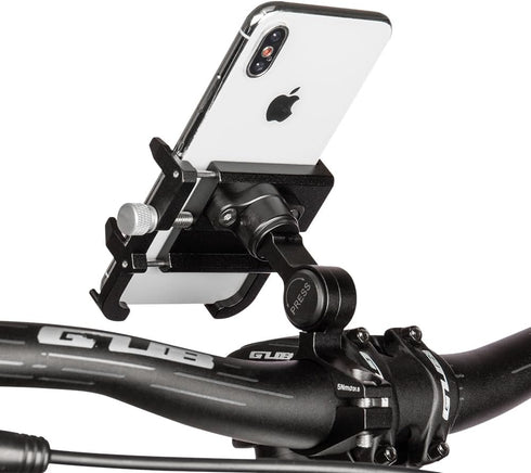GUB PLUS21 Bicycle Motorcycle Phone Holder One Key Adjust Aluminum Bike Handlebar Mount Waterproof Phone Case Mobile Phone Mount...