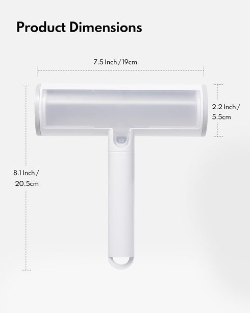 HomeRunPet Pet Portable Hair and Fur Remover, Reusable Lint Roller, Remove Cat and Dog Hair from Clothes, Couches, Furniture and Bedding. Multi Su...