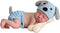 Newborn Baby Girl Boy Photo Props Outfits Crochet Knitted Blue Dog Hat Shorts with Bone Set for Boys Girls Photography Shoot (0-6 Months)...