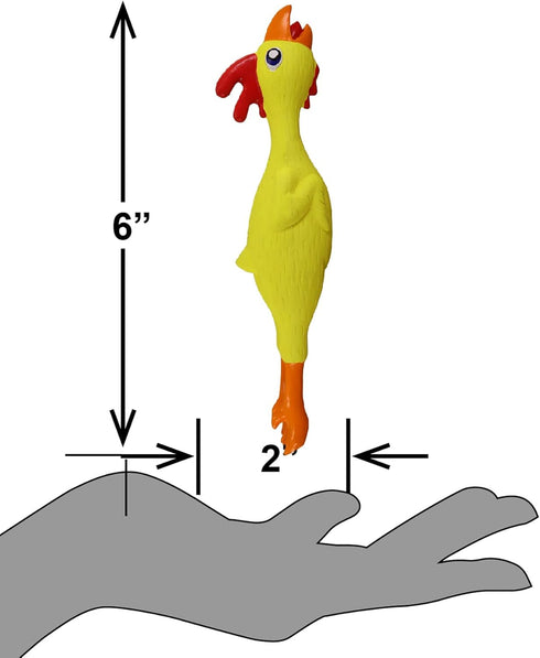 PetSport Naturflex Tiny Tots Small Chicken Latex Dog Chew Toy | All-Natural Soft, Squeaky, Non-Toxic Rubber Chew Toy | Safe for Indoor Play | 6"...