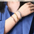 Jude Jewelers Stainless Steel Braided Woven Classic Plain Open Cuff Bangle Bracelet...