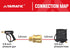 YAMATIC Pressure Washer Adapter Couplers, 3/8'' Quick Connect Socket to 3/8'' Male NPT Fitting, Quick Connector for 3/8'' Pressure Washer Hose and...