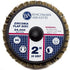 Benchmark Abrasives 2" Quick Change Zirconia Flap Disc Grinding Wheel with Male R-Type Back Design for Cleaning Finishing Deburring of Irregular S...
