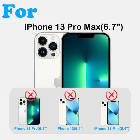 for iPhone 13 Pro Max Case with Belt Clip Holster & Kickstand,Built-in Screen Protector,Heavy Duty Shockproof Drop Protection Military Grade Full ...