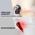 Open Ear Headphones, True Wireless Bluetooth Earphones Air Conduction Sweatproof Sport Earbuds Headsets with Earhooks for Running Workout 60Hrs Pl...