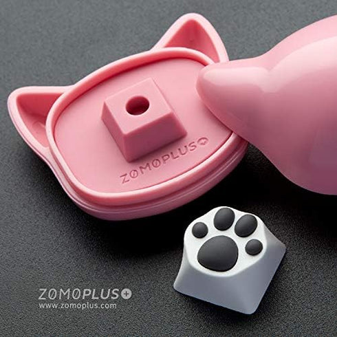 Gaming Keycaps Machinery Keyboard keycaps Cat paw Shape ABS Base (Black/Grey)...