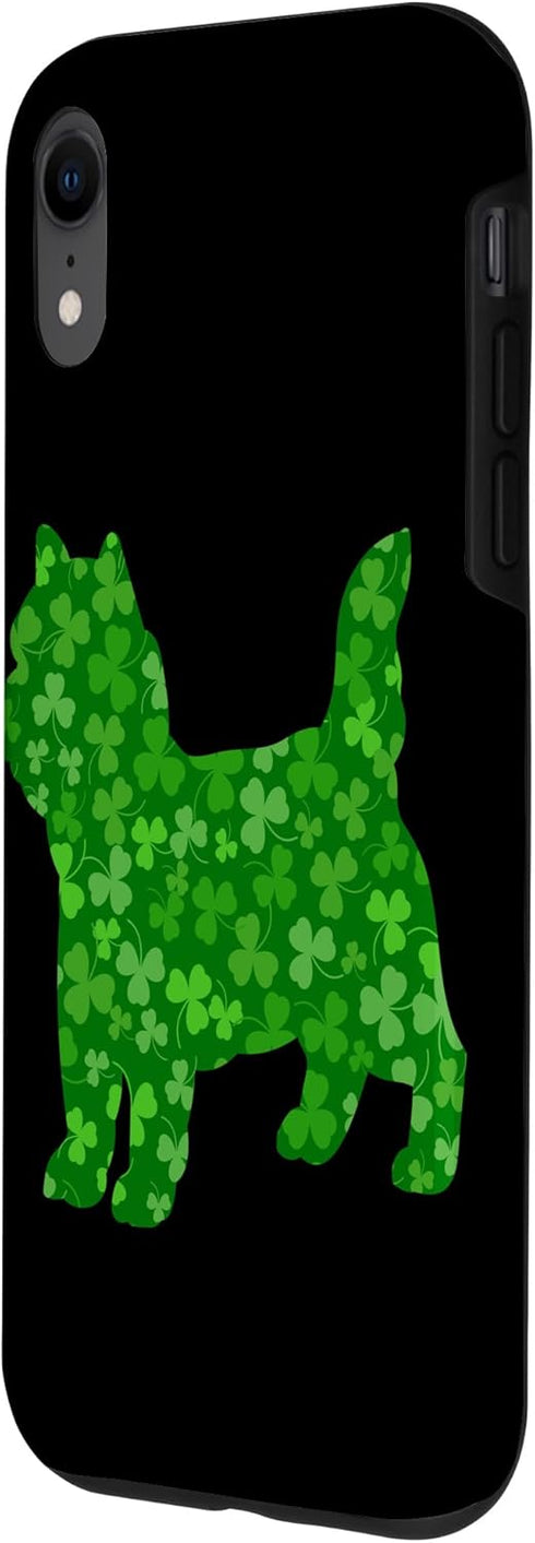 iPhone XR Cairn Terrier St Patrick’s Day Cairn Terrier Saint Patricks Case...