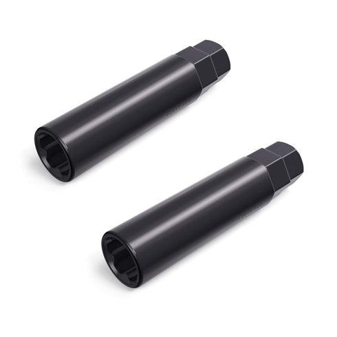 StanceMagic 2pcs Small 6 Point Spline Drive Tuner Replacement Socket Key Tool for Aftermarket Six-Spline Wheel Lock Lug Nuts - 17.6mm Inner Diamet...
