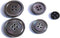 Shell(Mother of Pearl) Button for Suits, Blazers, Coats, Pants, Activity Wears. Dark Grey Color/3 Sizes as 1 Pack(36pcs Shell Buttons+12pcs Inner ...