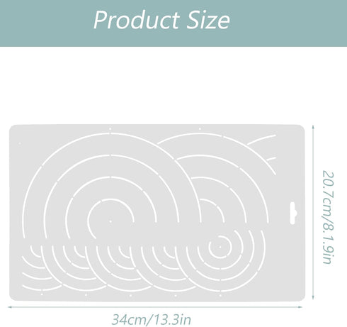 Lurrose Quilting Rulers and Templates Hand Mold Acrylic Quilting Ruler Patchwork Ruler Free Motion Quilting Template T- Shirt Ruler Guide Quilling...