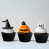 Dress My Cupcake Standard Reusable Glitter Black Cupcake Wrappers, Set of 50 Black Cupcake Liners...