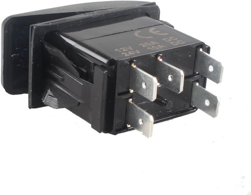 ESUPPORT Car 12V 20A Light Button Rocker Toggle Switch Blue LED Rear Light ON OFF 5Pin...