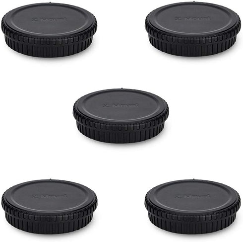 Rear Lens Cap & Body Cap Cover for Nikon Z Mount Camera Z30 Z50 Z5 Z6 Z6 II Z6 III Z7 Z7 II Z9 Z fc Replace LF-N1 Lens Cap & BF-N1 Body Cap -5 Pac...