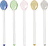 Generic 5Pcs Glass Stirring Spoons Heat Resistant Mixing Rod For Coffee Tea Yogurt Ice Cream Cocktail Cold Drink Salt Sugar Appetizers And Dessert...