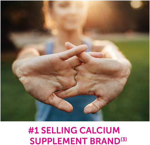 Caltrate 600 Plus D3 Calcium and Vitamin D Supplement Tablets, Bone Health Supplements for Adults - 60 Count...