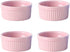 Sizikato Set of 4 Porcelain Souffle Dish Ramekins Bowls for Baking. 4oz...