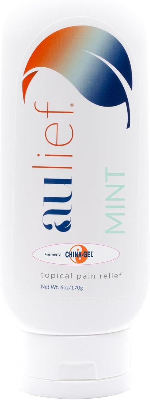 Aulief Pain Relief Cream Arthritis & Muscle Rub for Sore Muscles & Joint Pain, Neck, Knee & Back Aches, Premium Mint Green Topical Gel, 6 oz Tottl...