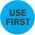 2 Inch Round Blue Labels for Inventory Food Rotation Control, 500 Stickers Per Roll (Use First)...