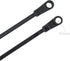 HS Plastic Ties with Screw Holes (100 Pack) 7.5 Inch Mount Head Electrical Zip Ties 50 LBS,UV Black...