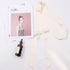 Monique Women's Long Narrow Silky Ribbon Neck Tie Choker Belt Scarf, Beige, One Size...