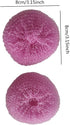 Plastic Dish Scrubbers for Dishes, Nylon Pot Round Scrubber Scouring Pad, Colorful Non Scratch Mesh Scouring Dish Pads Scrubbers for Cookware (24 ...