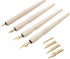 Wooden Professional Manga Pen Dip Pen Set with 4 Nibs Manga Cartoon Comic Drawing Painting Kit - 4 Pcs...