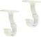 Sydien 2Pcs Curtain Rod Brackets Curtain Rods Holders with Mounting Screws and Wall Anchors for Curtains Rod (Ivory White)...