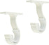 Sydien 2Pcs Curtain Rod Brackets Curtain Rods Holders with Mounting Screws and Wall Anchors for Curtains Rod (Ivory White)...
