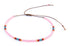 Beaded Anklet for Women, Boho Bohemian Native American Style, Unique Waterproof Pink Colorful Hippie Beach Anklet, Handmade by Tribes (S-M)...
