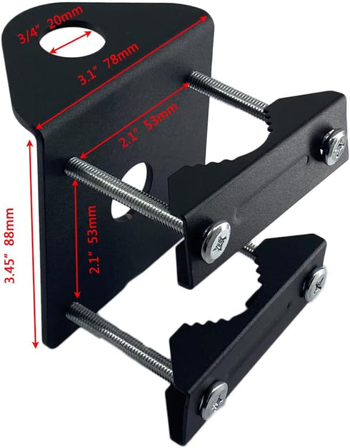 1PCS 3/4 Hole Antenna roll bar Mount Bracket with NMO Connector,Horizontal or Vertical Installation on Railing...