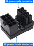 ATX 8Pin Female to 8pin Male 180 Degree Angled Adapter for Desktops Graphics Card Upgrade Version...