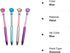 Diamond Pens Pack of 4 Cute Ballpoint Pens Retractable Ballpoint Pen gem pens Rhinestones Crystal Bling Plated Metal Color Blue Gel Ink Office Sup...