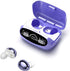 Acuvar in-Ear Wireless Bluetooth 5.2 Headphones, Earbuds IPX6 Waterproof with Microphone Rechargeable USB C Case for Smartphones Android iOS (Purp...