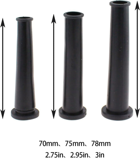 6PCS Cable Sheath Protector Cable Sleeve Rubber Hose Hand Drill Cable Protector 70MM 75MM 78MM 2PCS Each for Power Tool Cutting Machine and Drill ...