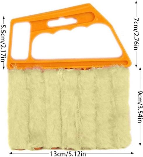 Blind Cleaner Brush , Blinds Dust Shutters , Mini Washable & Removable Window Air Conditioner Duster With 7 Slat Handheld Household Kitchen Cleani...