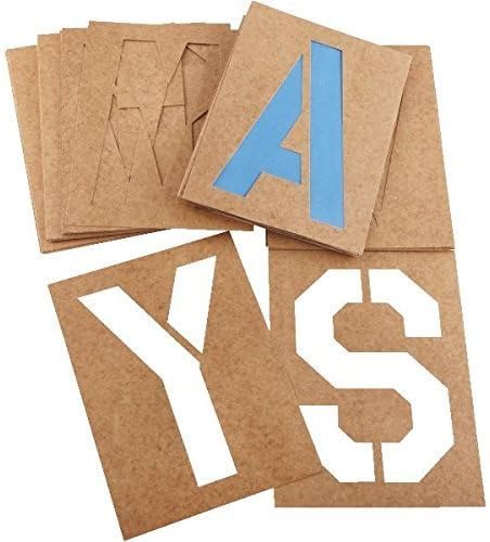 Duro by Graphic Products Stencil-It Oil Board Stencil Set, 6"...