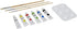 KINGART Artist Painting Set with 6 Vivid Acrylic Paint Colors, 12" Easel, 4 Canvas Panels, 3 Brushes, Painting Palette - School, Students, Beginne...