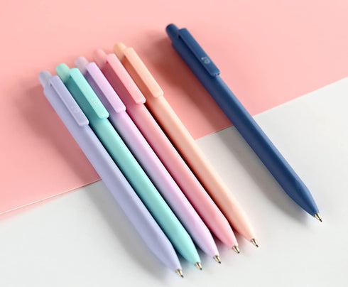Solid Colors Mechanical Pencils 0.5mm Lead Triangle Automatic Pencil for Writing Office School Supplies Gift Pack of 6 pcs...