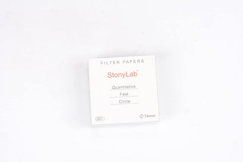 stonylab Quantitative Filter Paper Circles, 100 Pack Fast Speed Cellulose Filter Paper 25 Microns Particle Retention, 74 mm Diameter...