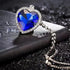 | Stunning Heart of The Ocean Necklace from Titanic Movie | Premium Alloy Silver and 1.3 x 1.38 Inches Swarovski Crystal | Definitely The Best Pre...