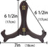 Artliving 7 inch wood-like Easels Plate Stand Holder Display Stands -Set of 4...