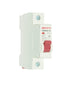 DC Miniature Circuit Breaker 10A 500V 1 Pole, DIN Rail Mount for Battery and Solar System, Red...
