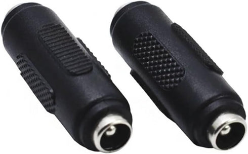 10PCS DC Power Connector Adapter 12V 5.5mm x 2.1mm, 12/24V Female to Female Power Jack Socket for Led Strip CCTV Security Camera Cable Wire Ends P...