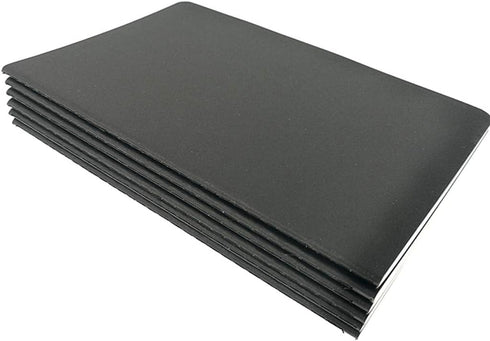 6pcs Travelers' Notebook Thread-bound Journal Diary Memo Pad,A6 Size(5.5X3.9") & 30 sheets (A6 (Ruled Pages), Black Cover)...