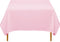 Lann's Linens - 70" Square Premium Tablecloth for Wedding/Banquet/Restaurant - Polyester Fabric Table Cloth - Pink...