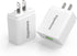 Gigastone USB Wall Charger 2-Pack,QC3.0 Qualcomm Certified 3A Charger Plug, iPhone 18W Fast Charging, Compact Wall Charger for iPhone 15 14 13 12 ...