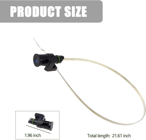 1 PC Car Transmission Oil Dipstick, 23.8-inch Stainless Steel Engine Oil Level Indicator Immersion Gauge, Replaces OEM 31086-JA00A Accessories, Co...