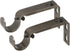Ivilon Adjustable Brackets for Curtain Rods - for 7/8 or 1 Inch Rods. Set of 2 - Pewter...